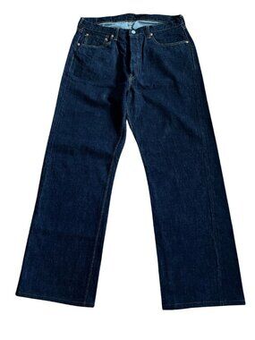 Fullcount 0105 Selvedge Wide Straight Denim Jeans Men 36 One-Wash Dark Japan
